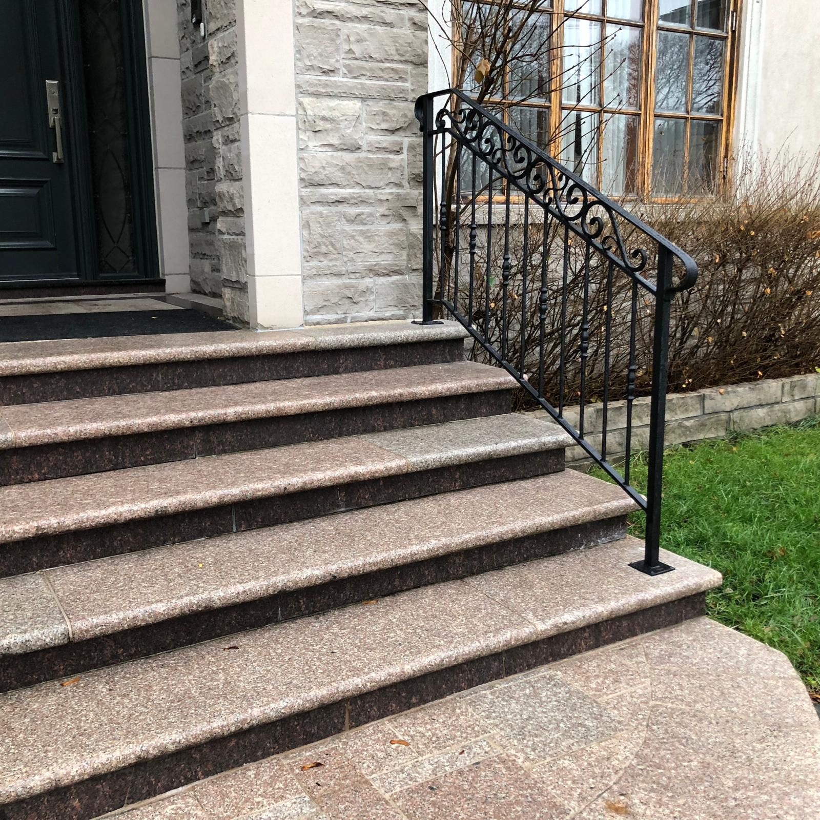 Matteli natural stone hardscape installation in progress, Vaughan